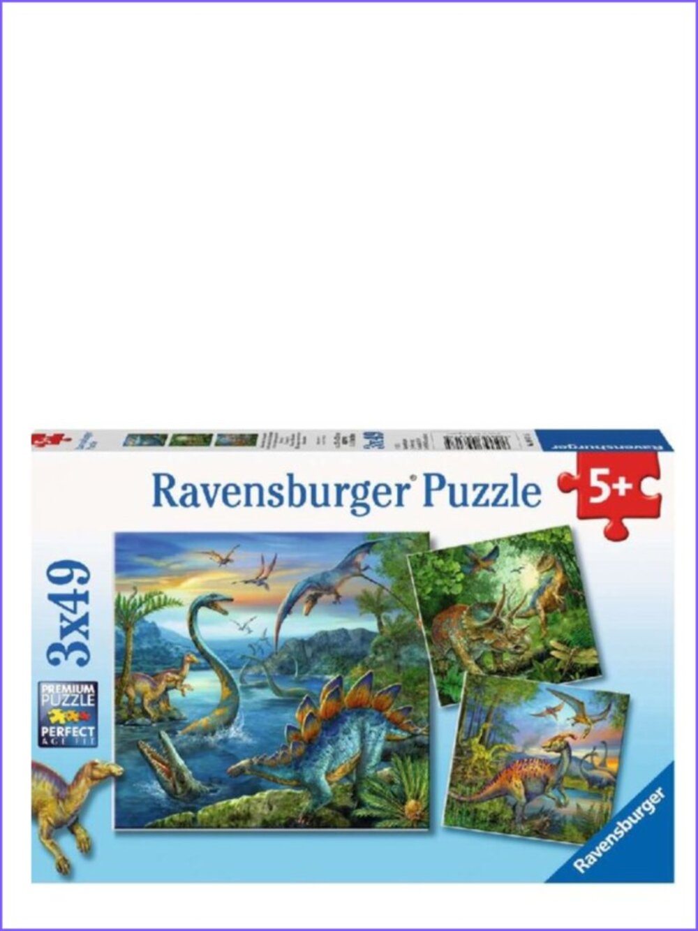 Ravensburger-3x49 Piece Puzzle Dinosaur Facination New In Box